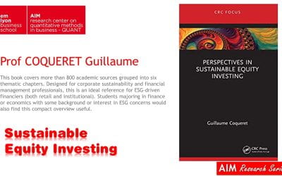 “Perspectives in Sustainable Equity Investing ”  — Prof. Guillaume Coqueret